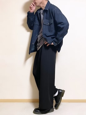 「タックスカート」｜「アイテム（その他）」を使った、SHOTARO さん（メンズ・177cm）の春コーディネート