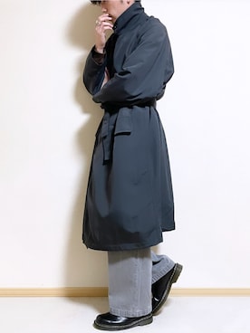 「コート」｜「アイテム（セットアップ）」を使った、SHOTARO さん（メンズ・177cm）の春コーディネート