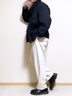 「WYM LIDNM（ウィム バイ リドム）のMILANO RIB HEAVY WEIGHT PO KNIT（ニット/セーター）」を使った、SHOTARO さん（メンズ・177cm）の冬コーディネート