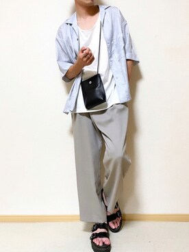 「パイソン柄」｜「アイテム（セットアップ）」を使った、SHOTARO さん（メンズ・177cm）の夏コーディネート