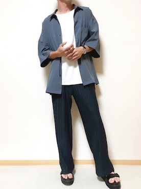 「EMMA  CLOTHES」｜「アイテム（サンダル）」を使った、SHOTARO さん（メンズ・177cm）の夏コーディネート