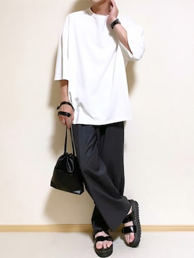 「epnok」｜「アイテム（サンダル）」を使った、SHOTARO さん（メンズ・177cm）の夏コーディネート