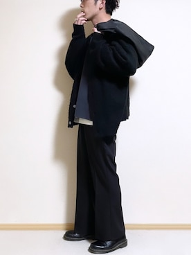 「Ellno Loset（エルノロゼット）のアイテム（カーディガン/ボレロ）」を使った、SHOTARO さん（メンズ・177cm）の春コーディネート