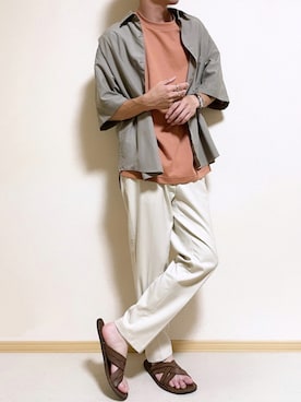 「Tシャツ/カットソー」｜「アイテム（その他）」を使った、SHOTARO さん（メンズ・177cm）の夏コーディネート