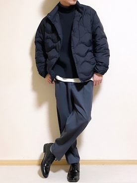 「キルトジャケット」｜「アイテム（その他）」を使った、SHOTARO さん（メンズ・177cm）の冬コーディネート