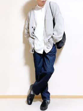 「ジーユー」｜SHOTARO さん（メンズ・177cm）の冬コーディネート