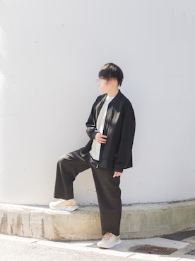 「CULLNI（クルニ）のアイテム（MA-1）」を使った、Takeru(SENTIRE)さん（メンズ・165cm）の秋コーディネート