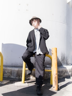 「THEE（シー）のアイテム」を使った、Takeru(SENTIRE)さん（メンズ・165cm）の秋コーディネート