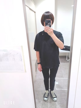 「CONVERSE ALL STAR（コンバースオールスター）のアイテム（スニーカー）」を使った、Black Zeppelinさん（メンズ・177cm）の夏コーディネート