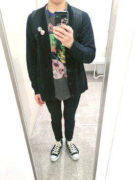 「CONVERSE ALL STAR（コンバースオールスター）のアイテム」を使った、Black Zeppelinさん（メンズ・177cm）の夏コーディネート