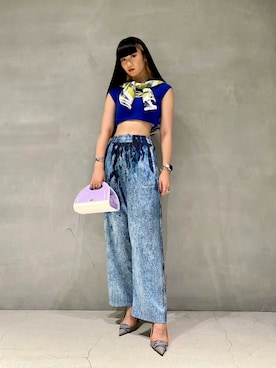 「スタイリング」｜「アイテム（パンツ）」を使った、azusaさん（レディース・171cm）の夏コーディネート