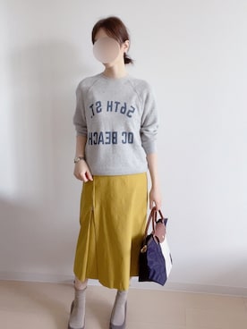 「テチチ(Te chichi)」｜「アイテム（スウェット）」を使った、sakuratears1125さん（レディース・156cm）の秋コーディネート