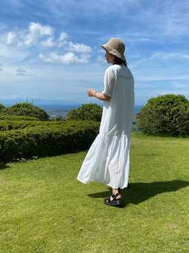 「JOINT WORKS（ジョイントワークス）のアイテム（ワンピース/ドレス）」を使った、maruさん（レディース・168cm）の夏コーディネート