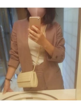 「green label relaxing（グリーンレーベルリラクシング）のアイテム（セットアップ）」を使った、tsfashionさん（レディース・156cm）の夏コーディネート
