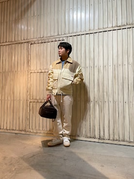 「DIESEL（ディーゼル）のアイテム（ブルゾン）」を使った、けんてぃーさん（メンズ・169cm）の冬コーディネート