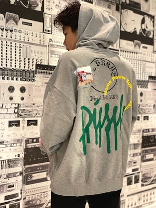 DIESEL（ディーゼル）の「メンズ パーカー プリント エンブロイダリー