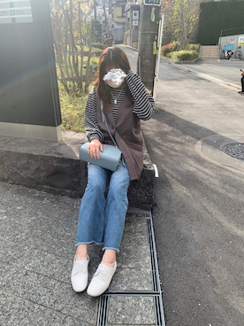 「Gem.（ジェム）のアイテム」を使った、くもさん（レディース・159cm）の春コーディネート