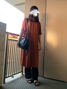 「manu（マニュ）のアイテム」を使った、くもさん（レディース・159cm）の春コーディネート