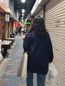 「アイテム（トートバッグ、シルバー系）」を使った、lururu15さん（レディース・163cm）の春コーディネート