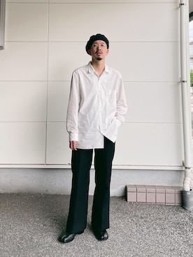 「BOTTER（ボッター）のアイテム」を使った、massuさん（メンズ・174cm）の夏コーディネート