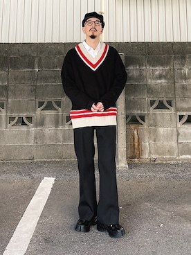 「BOTTER（ボッター）のアイテム」を使った、massuさん（メンズ・174cm）の冬コーディネート