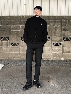 「KENZO」｜「アイテム（ニットキャップ/ビーニー）」を使った、massuさん（メンズ・174cm）の冬コーディネート