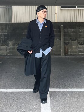 「BOTTER（ボッター）のアイテム」を使った、massuさん（メンズ・174cm）の秋コーディネート