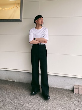 「BOTTER（ボッター）のアイテム」を使った、massuさん（メンズ・174cm）の夏コーディネート