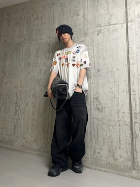 山口真之介さん(メンズ・185cm)の夏コーディネート