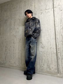 山口真之介(DIESEL ACCESSORIES STORE 阪急西宮ガーデンズ)|DIESELのナイロンジャケットを使った参考コーディネート