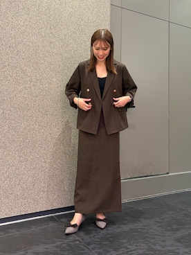 渡部さん(レディース・163cm)の秋コーディネート