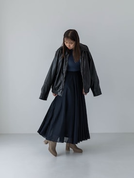 渡部さん(レディース・163cm)の秋コーディネート