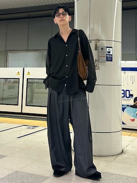「soerte（ソエルテ）のアイテム」を使った、ゆうさん（メンズ・178cm）の春コーディネート