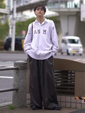 「SBG（エスビー）のインフルエンサー つぐ吉 × SBG レイヤードチェーンネックレス（ネックレス、その他）」を使った、ゆうさん（メンズ・178cm）の冬コーディネート