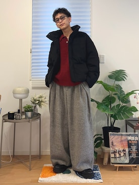 「アイテム（インテリア）」を使った、ゆうさん（メンズ・178cm）の冬コーディネート
