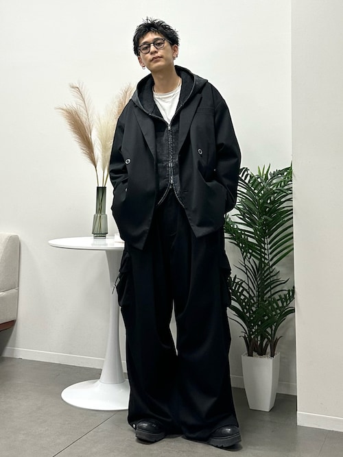 セール】TR w cloth loose tailored double jacket / TRダブルクロス