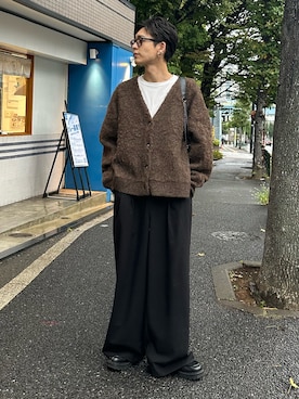 「アイテム（ニット/セーター）」を使った、ゆうさん（メンズ・178cm）の秋コーディネート