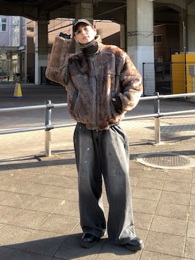 「アイテム（その他アウター）」を使った、ゆうさん（メンズ・178cm）の冬コーディネート