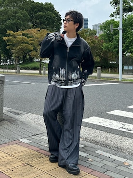 「アイテム（ブルゾン）」を使った、ゆうさん（メンズ・178cm）の秋コーディネート