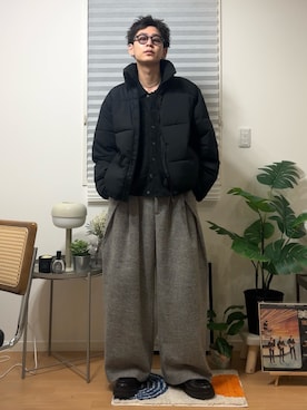 「アイテム（インテリア）」を使った、ゆうさん（メンズ・178cm）の冬コーディネート