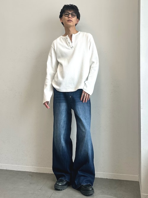 RRL HENLEYNECK L/S ヘンリーネック ロング Tシャツ ロンT EVOLVERA（エボルヴェラー） ヘンリーネック tシャツ Thermal Henley