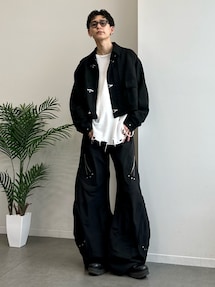 jun｜beautiful peopleのMA-1を使った参考コーディネート