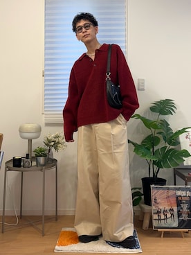 「アイテム（インテリア）」を使った、ゆうさん（メンズ・178cm）の冬コーディネート