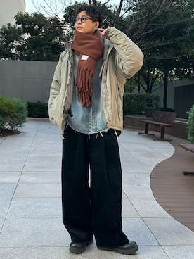 ゆうさん（骨格ストレート・メンズ・178cm）の冬コーディネート