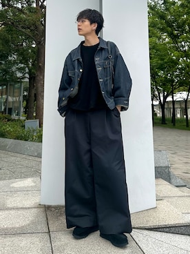 「Lee（リー）のアイテム（デニムジャケット）」を使った、ゆうさん（メンズ・178cm）の春コーディネート
