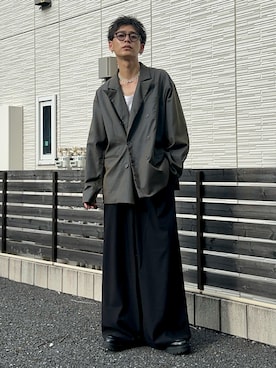 「アイテム（テーラードジャケット）」を使った、ゆうさん（メンズ・178cm）の秋コーディネート