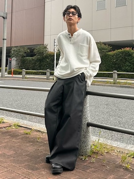 「アイテム（ネックレス）」を使った、ゆうさん（メンズ・178cm）の秋コーディネート