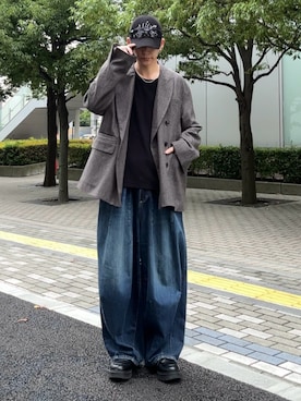 「アイテム（テーラードジャケット）」を使った、ゆうさん（メンズ・178cm）の秋コーディネート