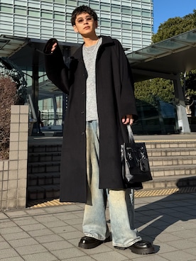 「GRANCY（グランシー）のアイテム」を使った、ゆうさん（メンズ・178cm）の冬コーディネート