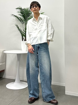 「ADRER（アドラー）のアイテム（トップス）」を使った、ゆうさん（メンズ・178cm）の春コーディネート